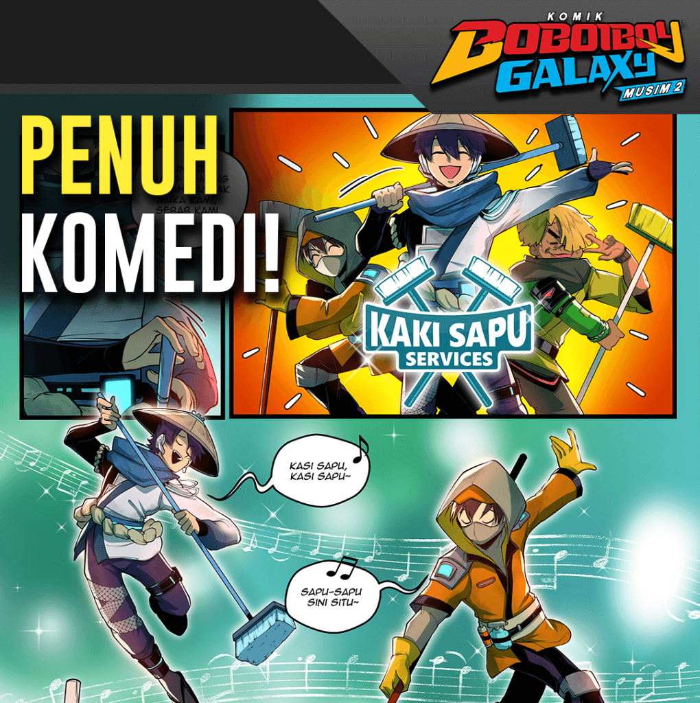 Komik BoBoiBoy Galaxy Musim 2 Isu 23 DALAM BURUAN Monsta Store