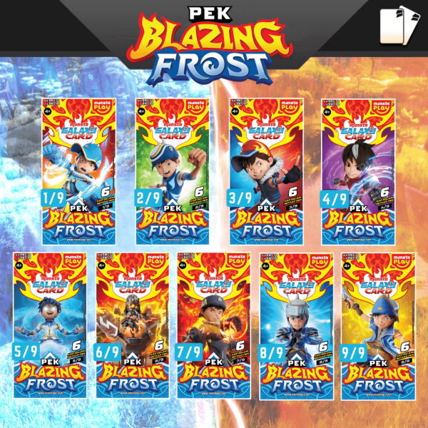 Pek Blazing Frost - MONSTA Galaxy Card Set (54 KAD) Cards Games