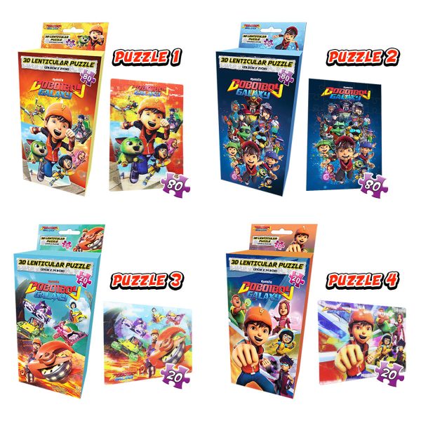 BoBoiBoy Galaxy 3D Lenticular Puzzle