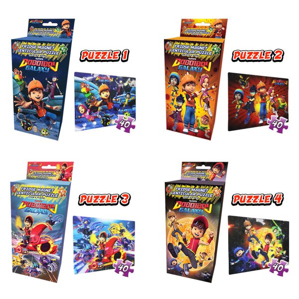 BoBoiBoy Galaxy Fridge Magnet Lenticular Puzzle