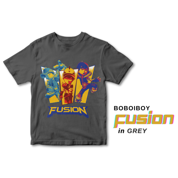 BoBoiBoy Graphic Tee Shirt Supra Fusion (Adult Size) 100% Cotton