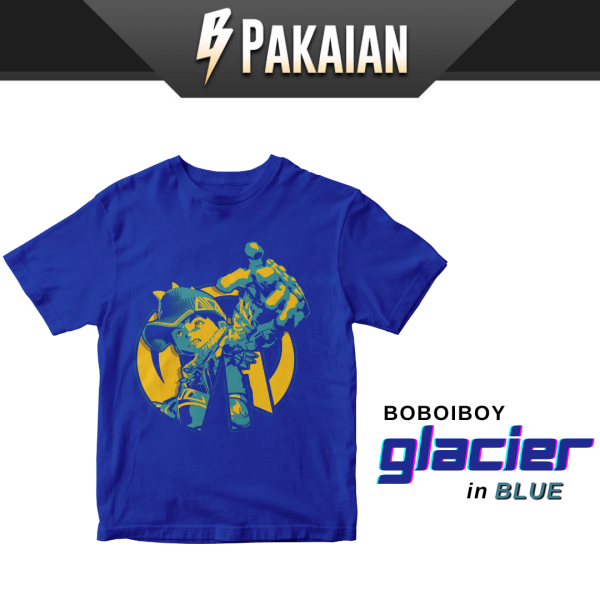 BoBoiBoy Graphic Tee Shirt Supra Fusion Glacier (Kids Size) 100% Cotton