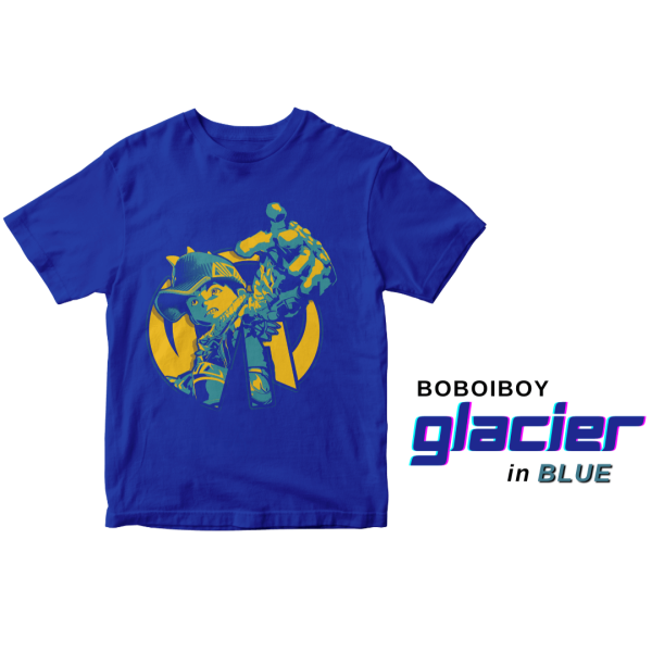 BoBoiBoy Graphic Tee Shirt Supra Fusion Glacier (Kids Size) 100% Cotton