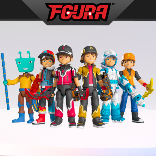 lowres-main FGURA BoBoiBoy GEMPA HALILINTAR Blizzard FrostFire Standard & Adu Du
