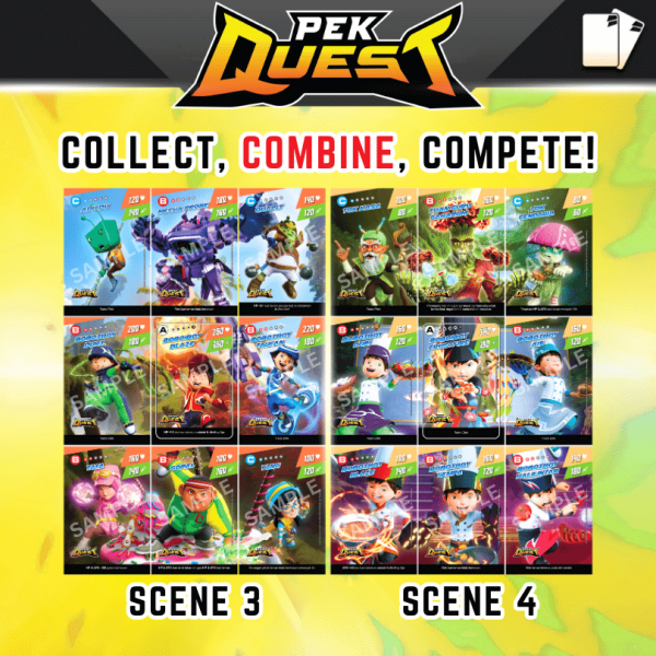 Pek Quest - BoBoiBoy Galaxy Card Set (54 KAD)