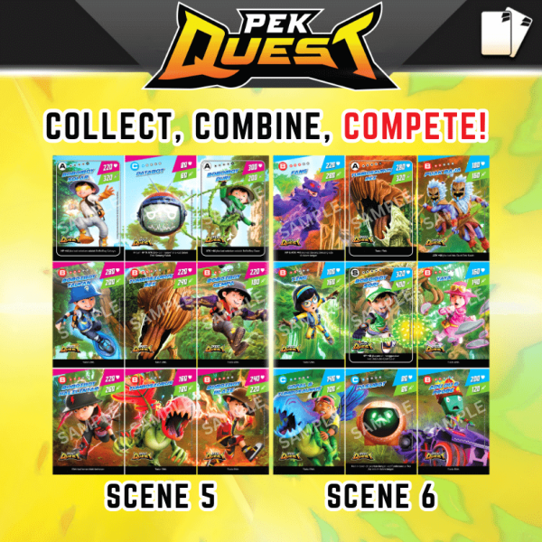Pek Quest - BoBoiBoy Galaxy Card Set (54 KAD)