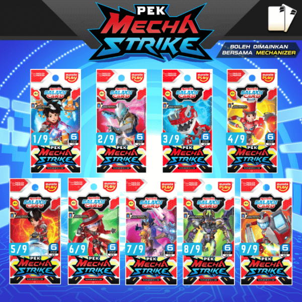 Pek Mecha Strike - MONSTA Galaxy Card Set (54 KAD)