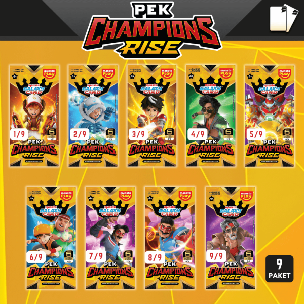 Pek Champions Rise - MONSTA Galaxy Card Set (54 KAD) Cards Games