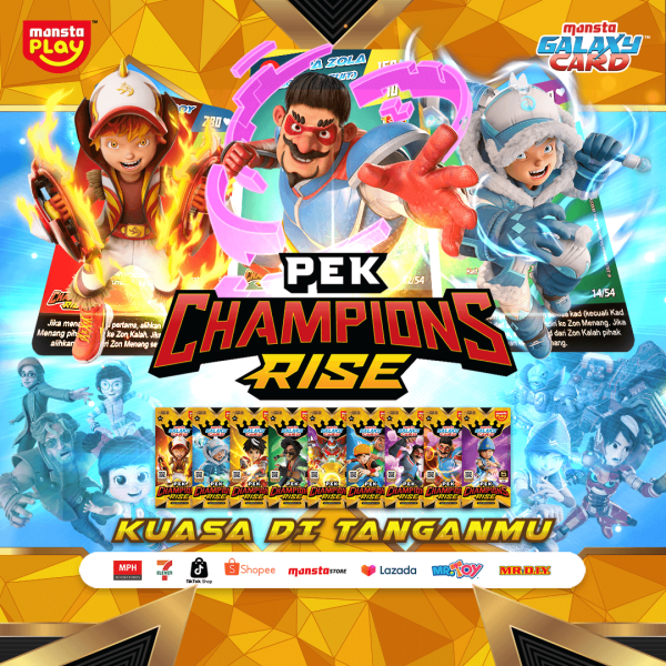Pek Champions Rise - MONSTA Galaxy Card Set (54 KAD) Cards Games