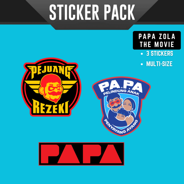 MONSTA Sticker Pack BoBoiBoy Mechamato Papa Pipi Papa Zola