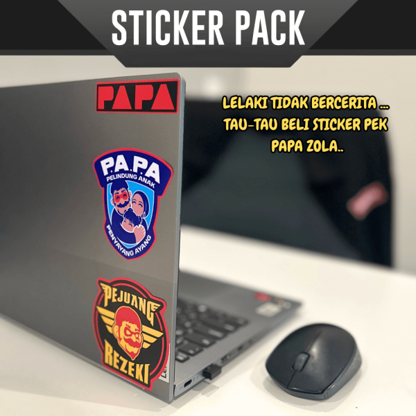 MONSTA Sticker Pack BoBoiBoy Mechamato Papa Pipi Papa Zola