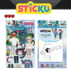 Sticku Papa Pipi Kids 3D Foam Sticker Themed