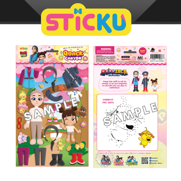 Sticku Papa Pipi Kids 3D Foam Sticker Themed