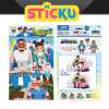 Sticku Papa Pipi Kids 3D Foam Sticker Themed