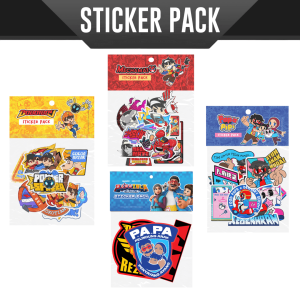 MONSTA Sticker Pack BoBoiBoy Mechamato Papa Pipi Papa Zola